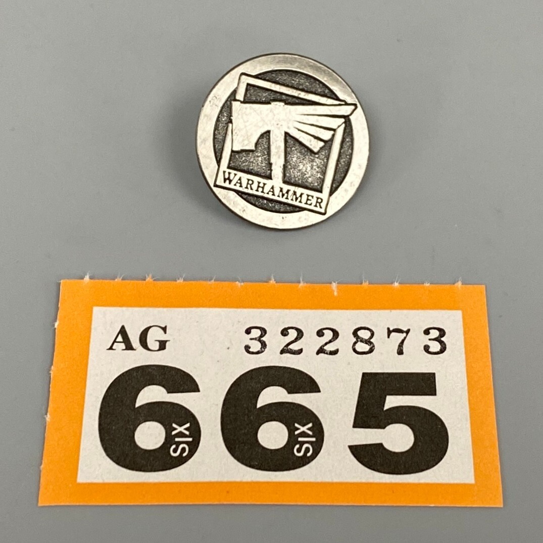 WARHAMMER PIN BADGE BUTTON BADGE 40K 40,000 AGE OF SIGMAR AOS