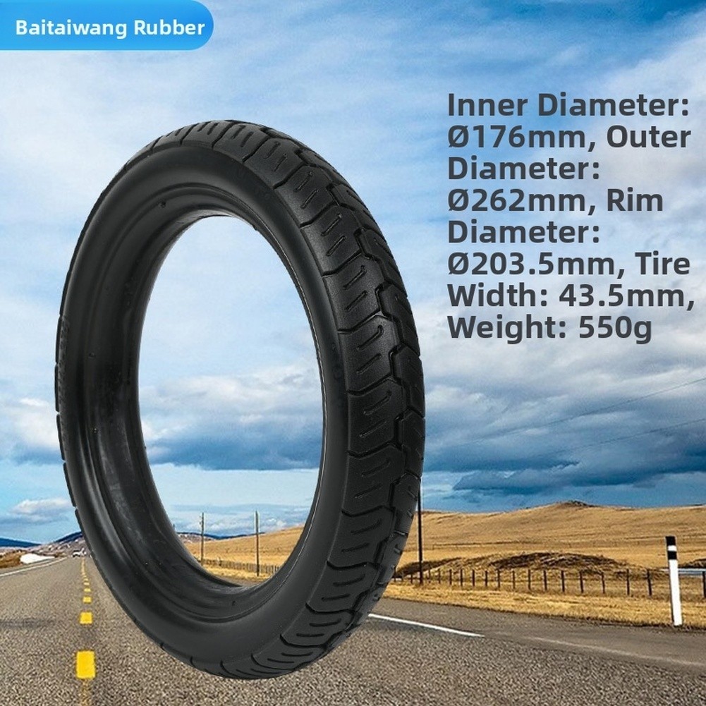Solid PU 12x1.75 Tire for Electric Wheelchair Ideal for Hospitals and Libraries