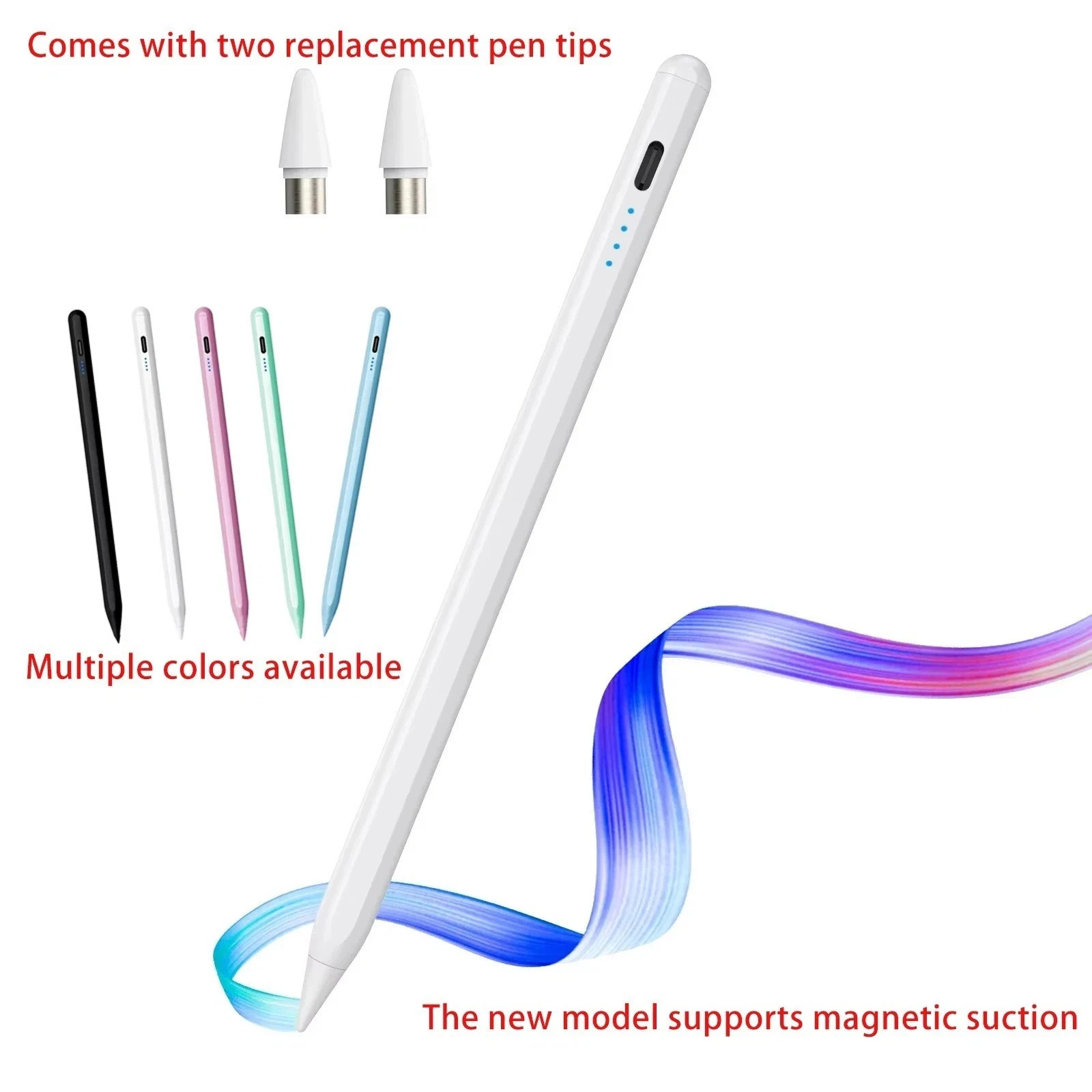 Stylus Pen for iPad 2018-2025, Pencil for Apple iPad 11th A16/10/9/8/7/6 Gen