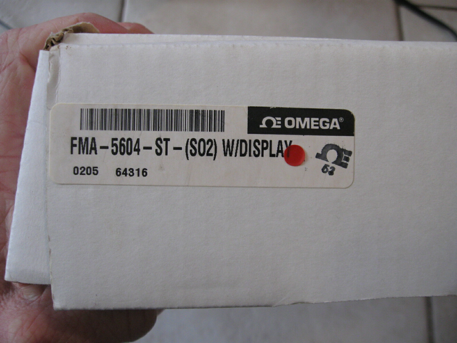 RARE Omega Mass Flow Control Meter Polyacetal Controller w/ Display FMA A2408SS
