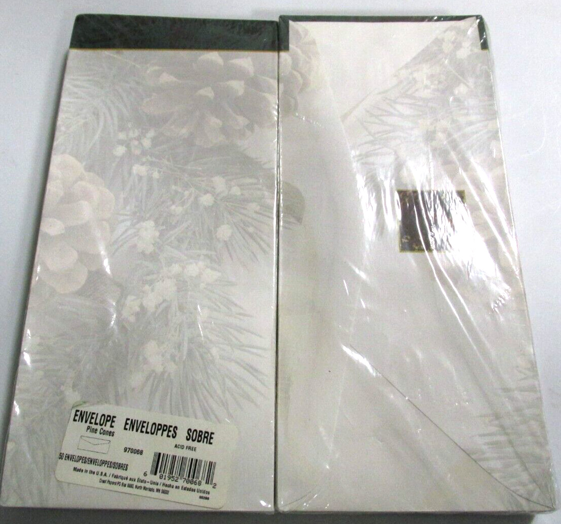Envelope Christmas Pine Cone 50 PK Acid Free #10 9-1/2"X4-1/8"