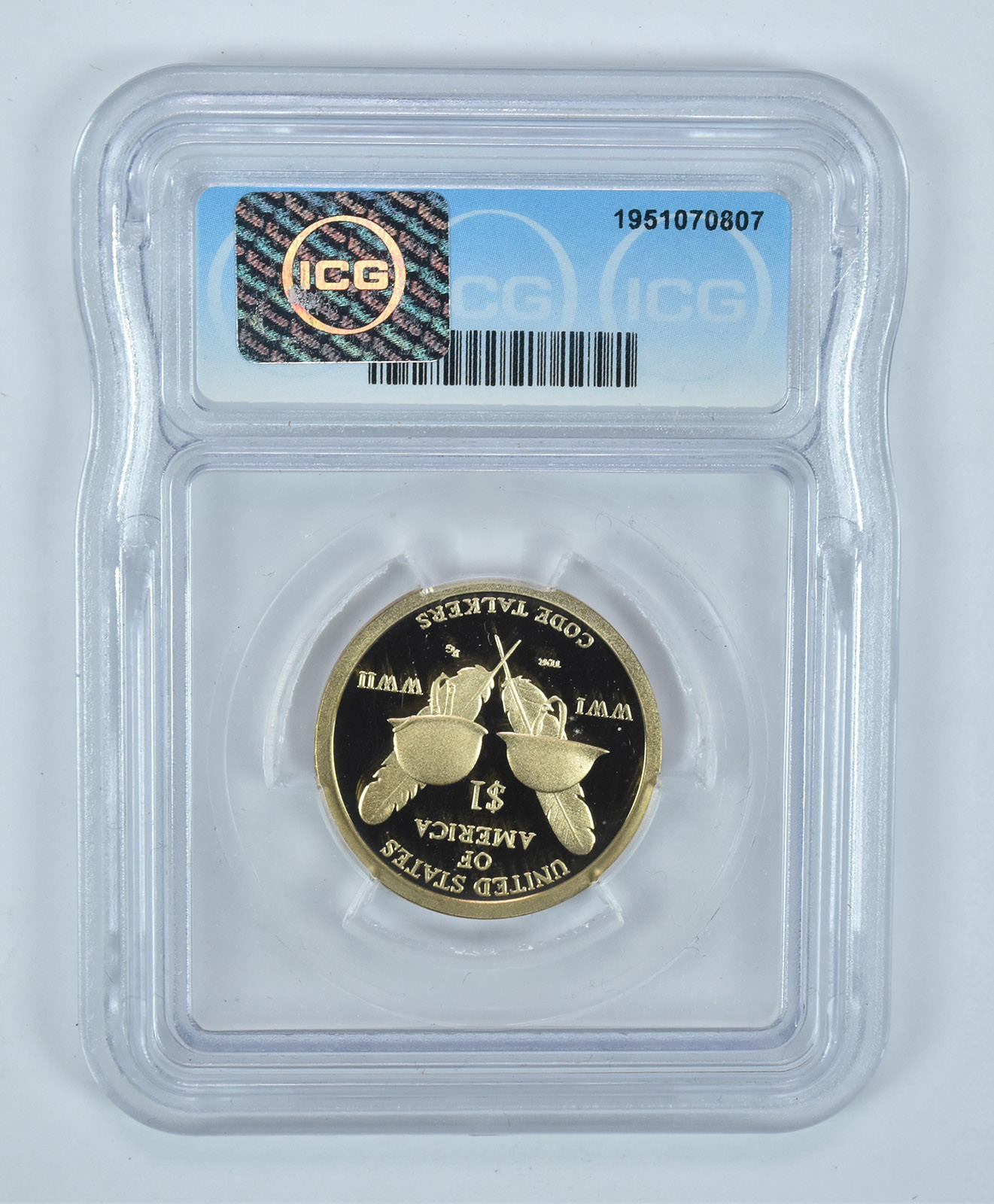 2016-S Sacagawea $1 Wartime Code Talkers PR70 DCAM ICG