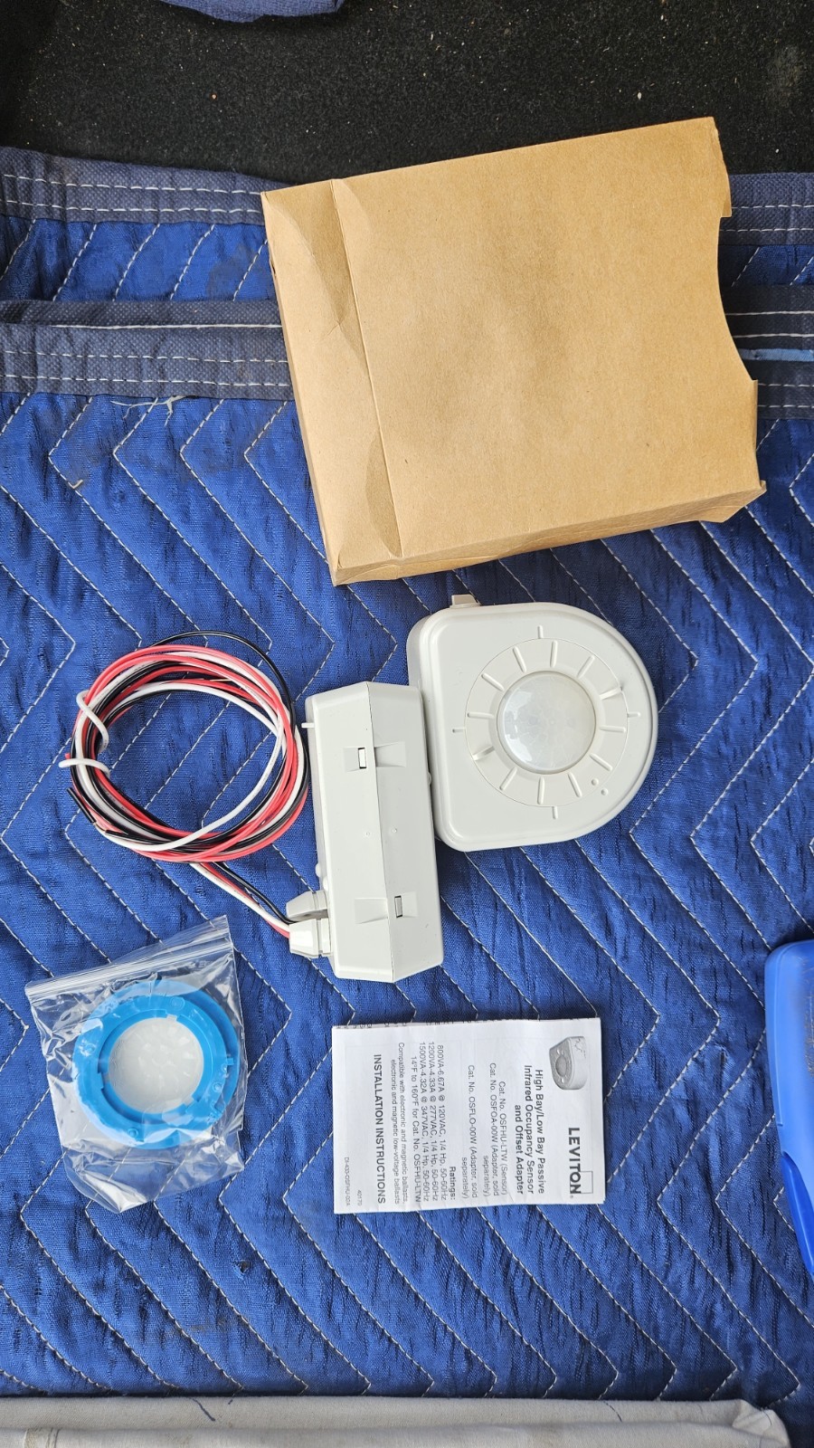 Leviton High Bay Passive Infrared Occupancy Sensor 120/277 50/60hz OSFHU-LTW