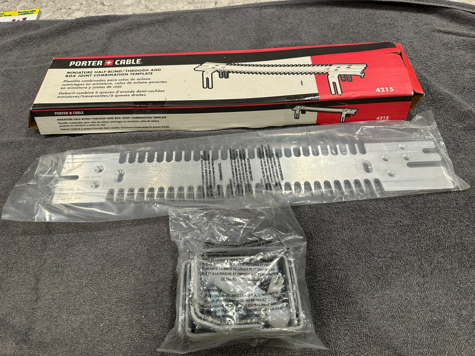 Porter Cable Miniture Half-Blind / Through and Box Joint Combination Template