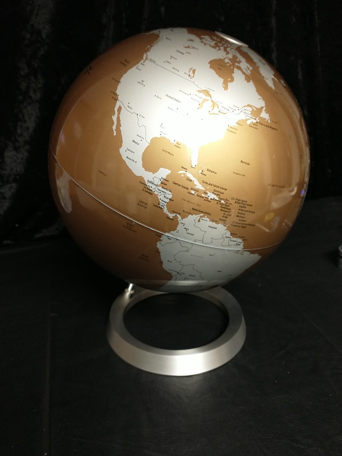 Globe 12" Vision Almond Ocean Atmosphere Earth Planets Metal Waypoint Geographic