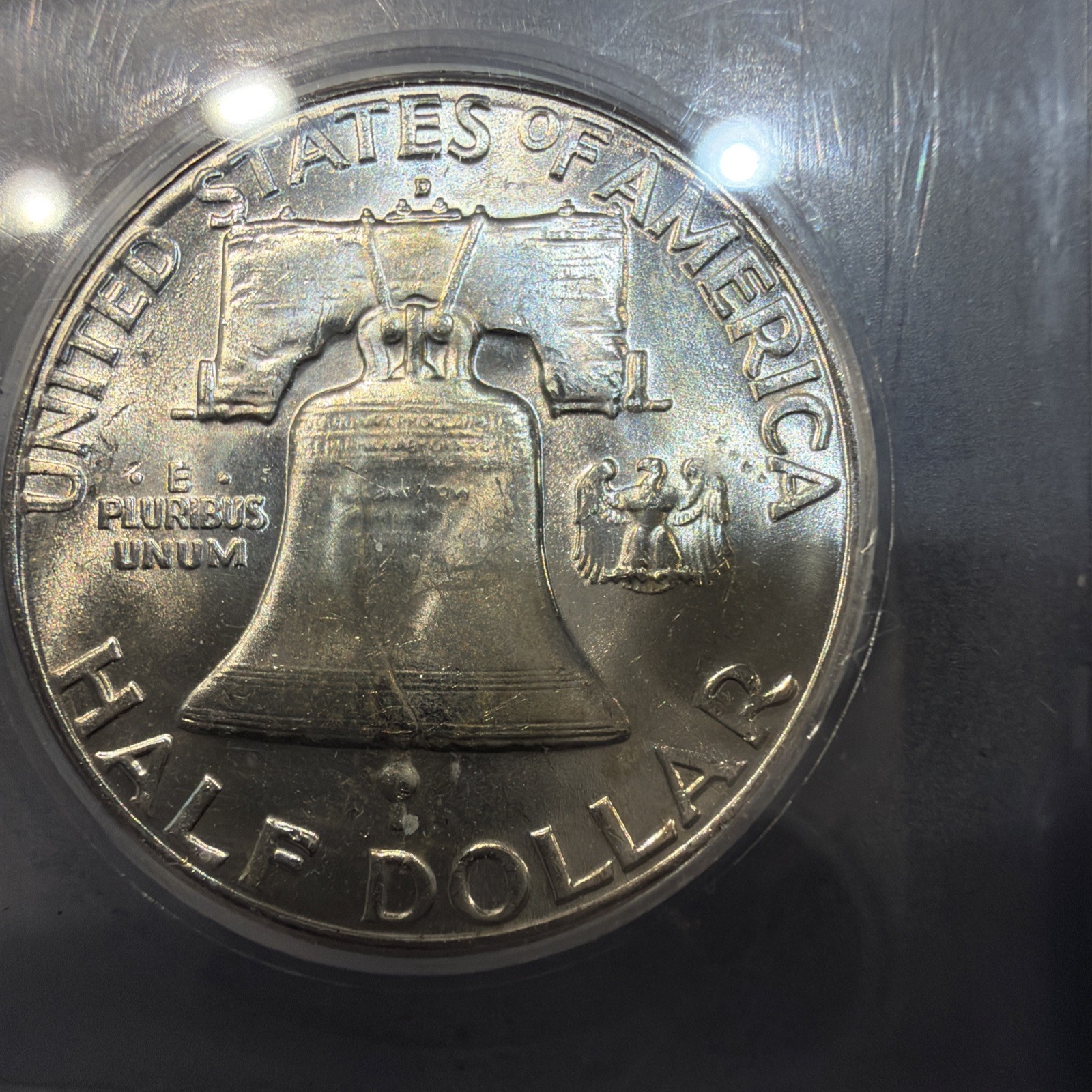 1962 D Franklin Half, IGC MS62