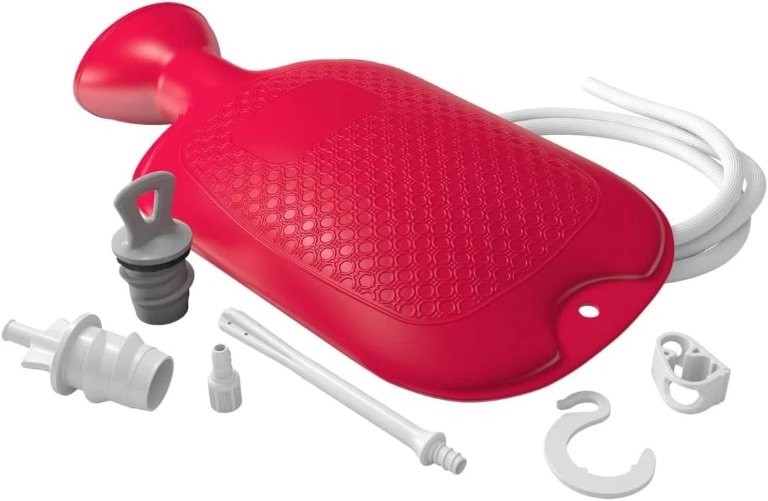 Flents Douche and Enema Combination Kit for Men and Women, Large Capacity, Mu...