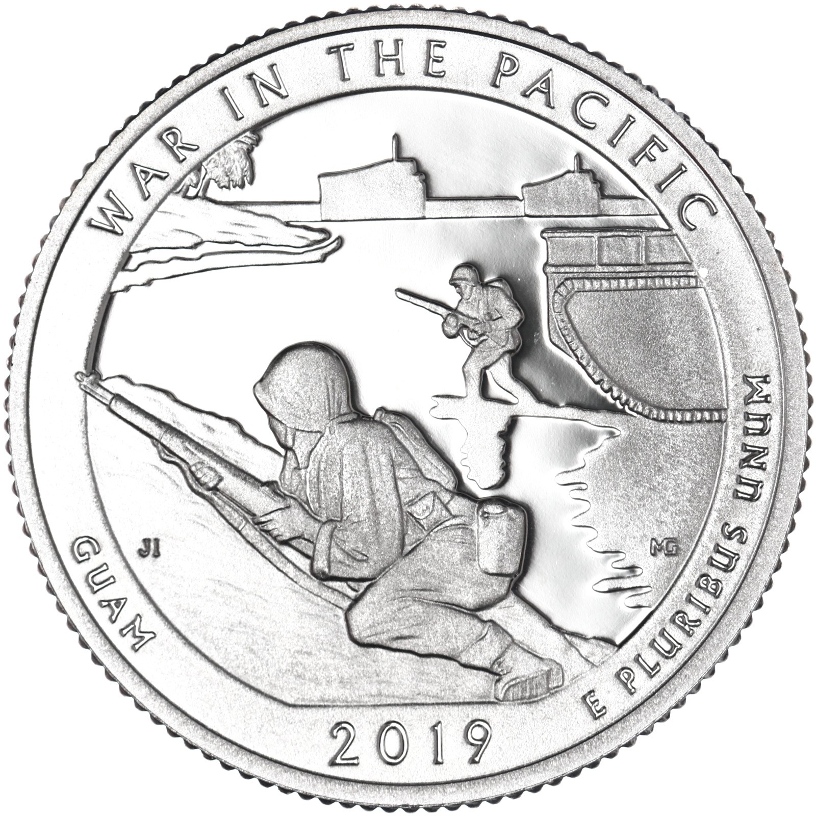 2019 S National Parks Quarter War In The Pacific Gem DCam Proof CN-Clad