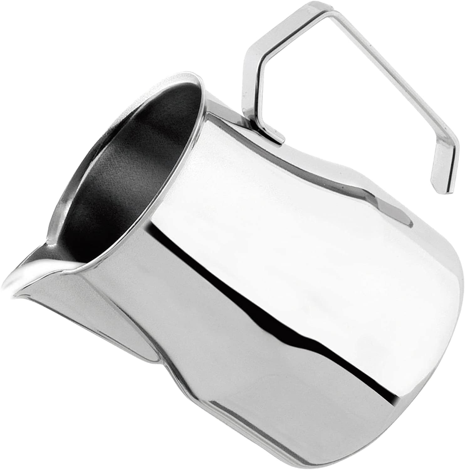 VIA CREMA Stainless Steel Milk Frother Jug for Coffee Machine Milk Frothing P...