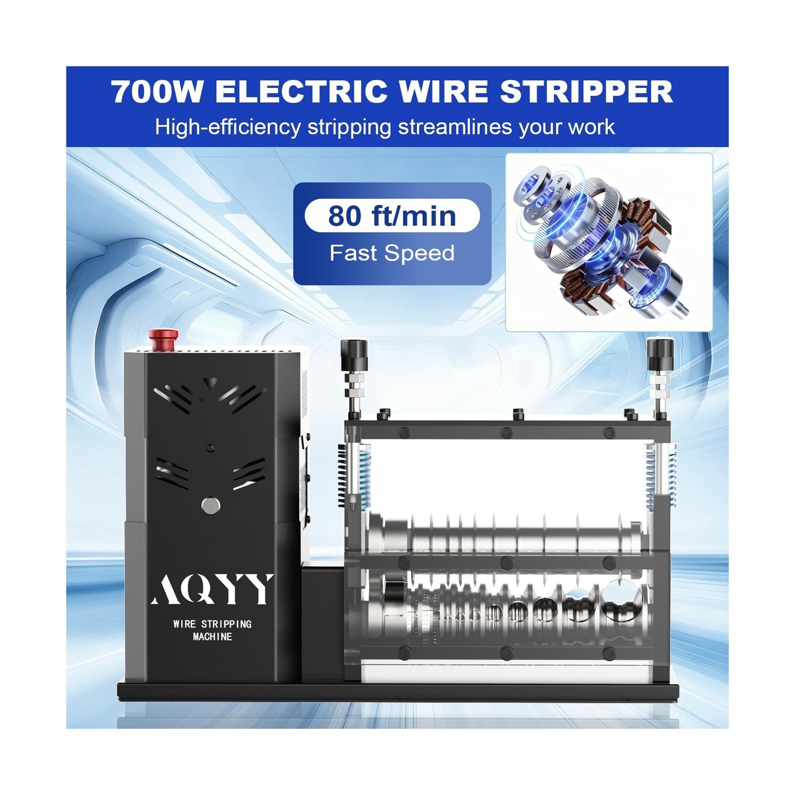 Electric Wire Stripping Machine, 11 Channel Automatic Wire Stripper for 0.08-...