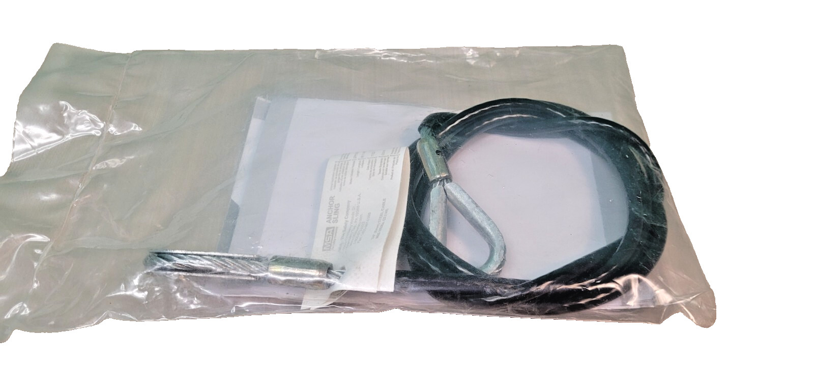 MSA CABLE  CONNECTING SLING 6 FT X 1/4 IN COATED SFP3267506 5.000LB Flemish EYES