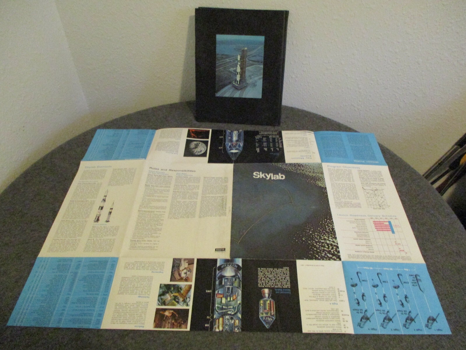 NASA APOLLO/SKYLAB MSFC DATA & EXPERIMENT SUMMARY CONTRACTORS BOOKS FOLD OUTS ++