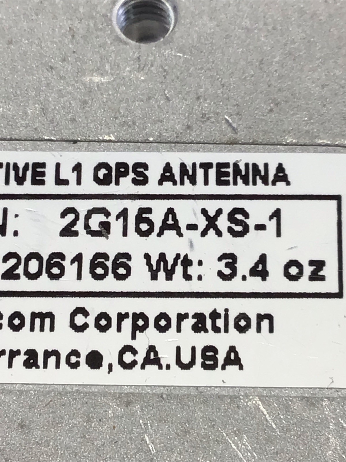 Antcom Corp 2G15A-XS-1 Active L1 GPS Antenna 3.4 Oz