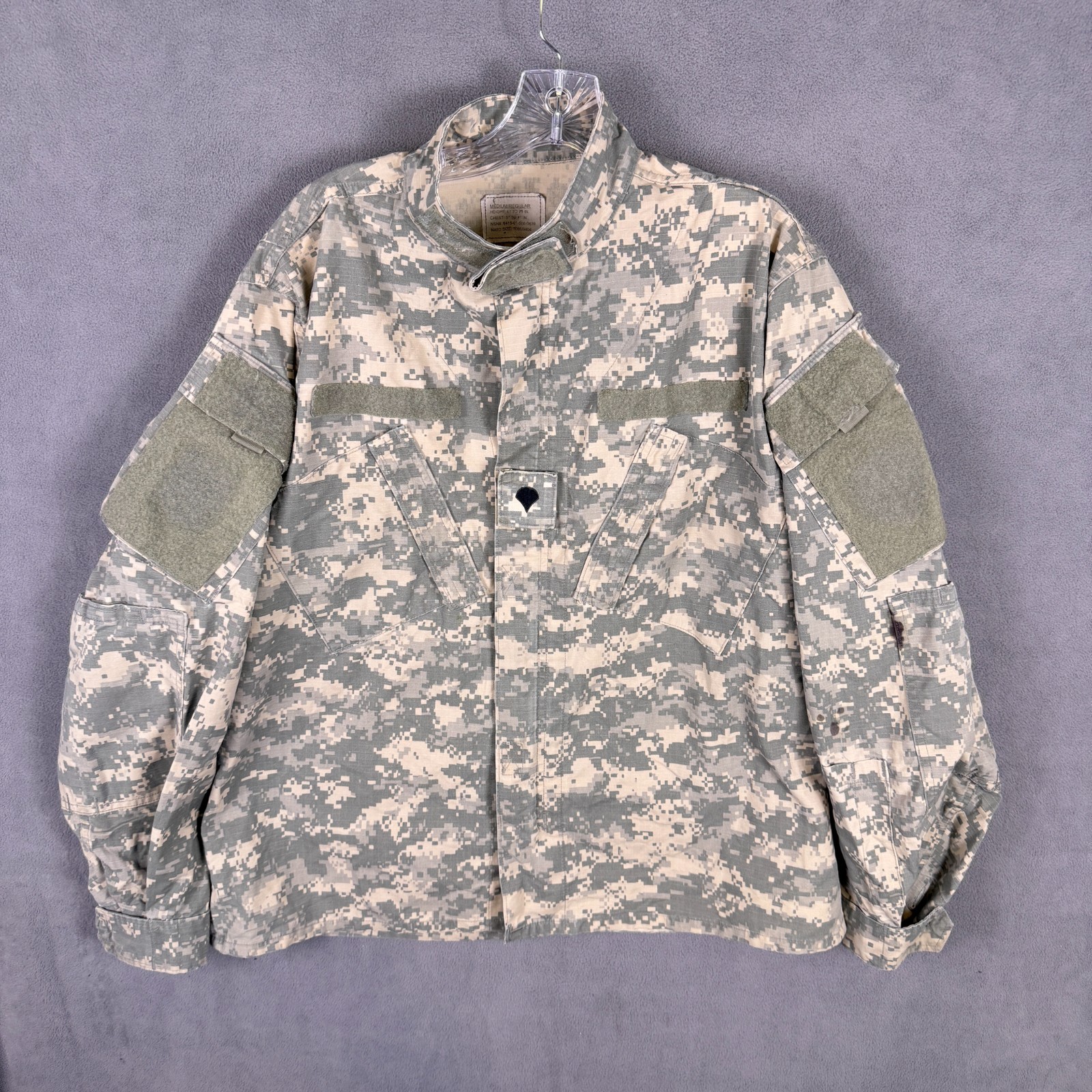 Army Combat Uniform ACU Coat Mens Medium Regular Digital Camo Insect Guard