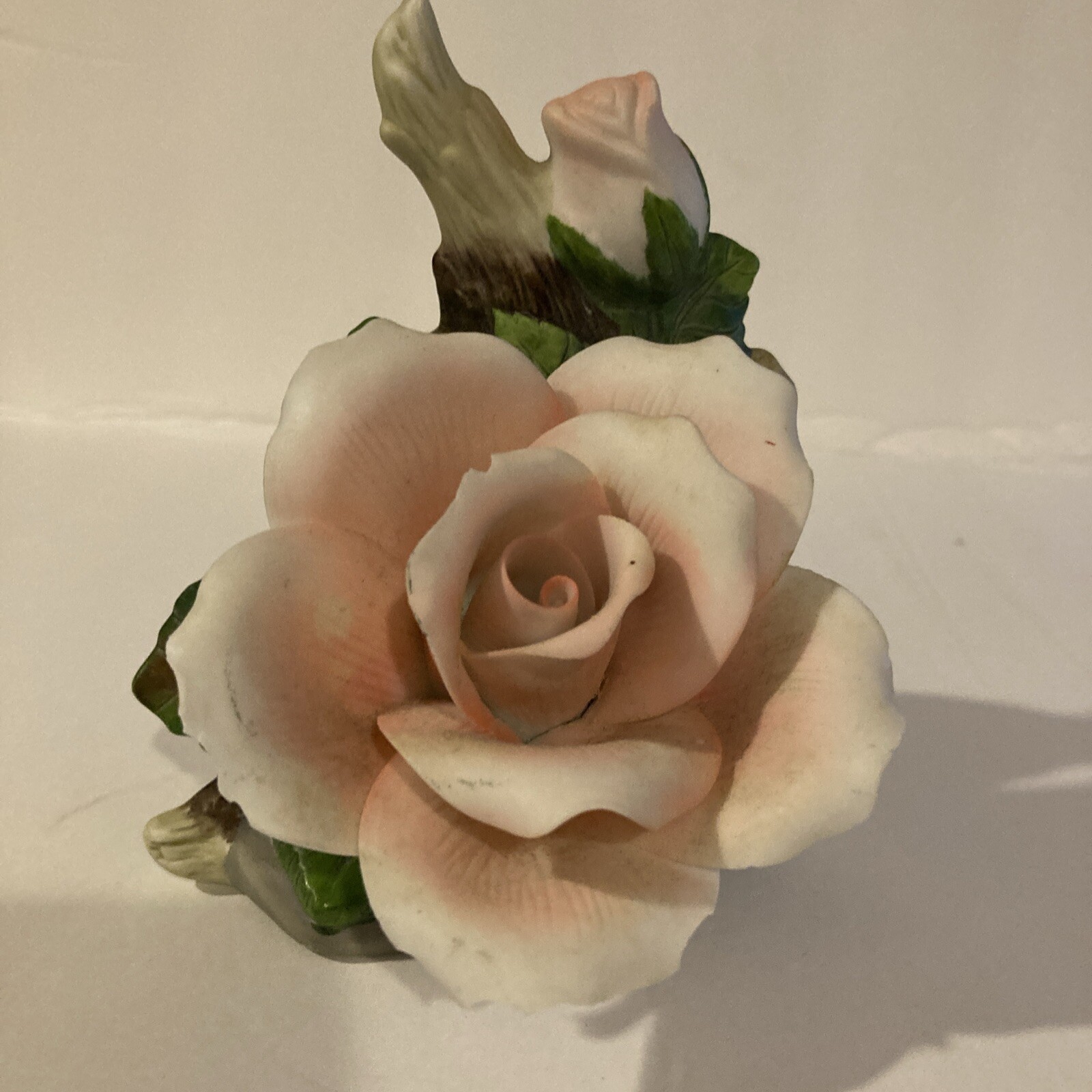 Vintage Porcelain Pink Rose Night Light no cord
