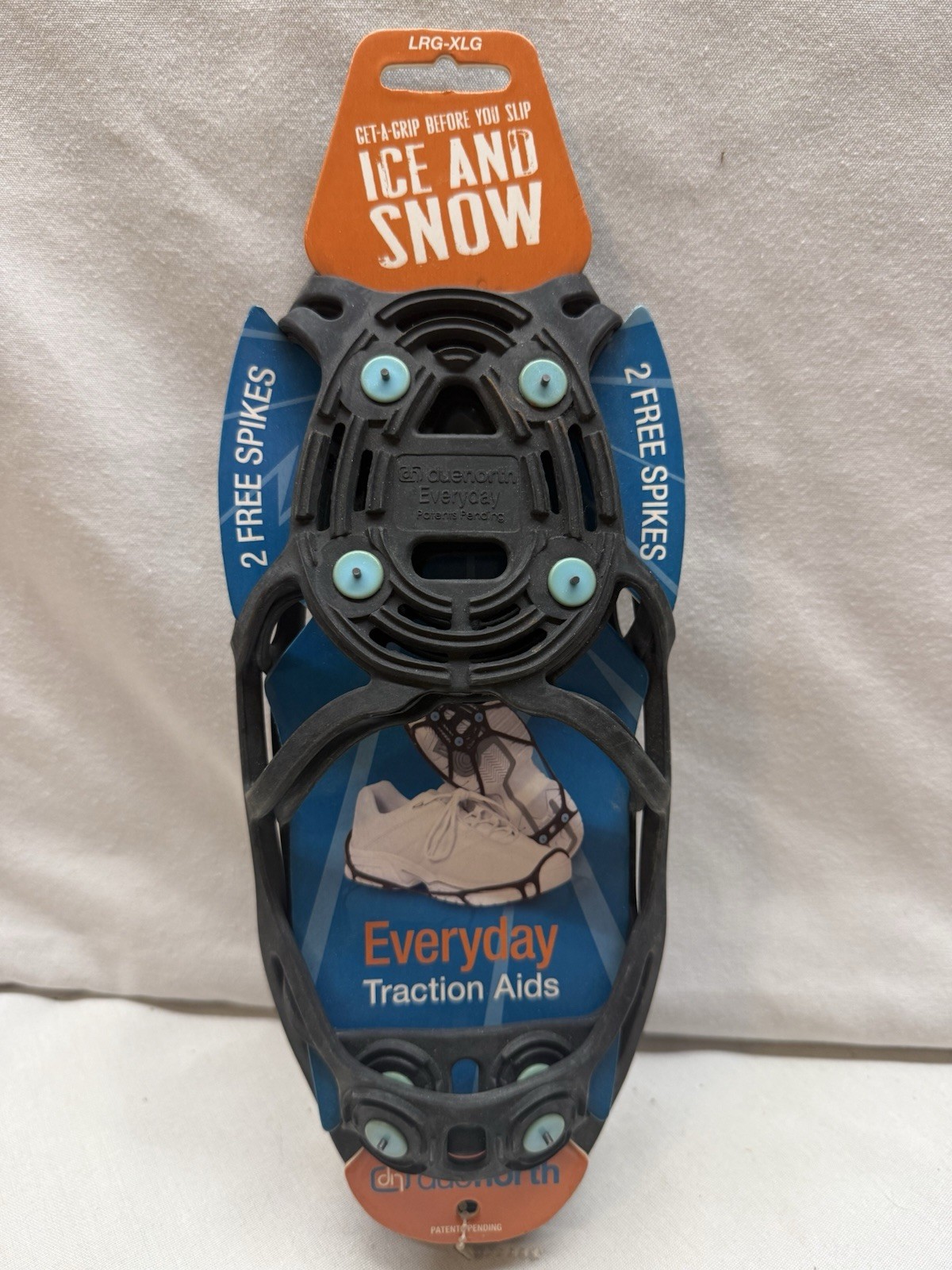 DUE NORTH Everyday Snow & Ice Shoe Traction Aids Size LG-XLG Mens 8-14 Women 10+