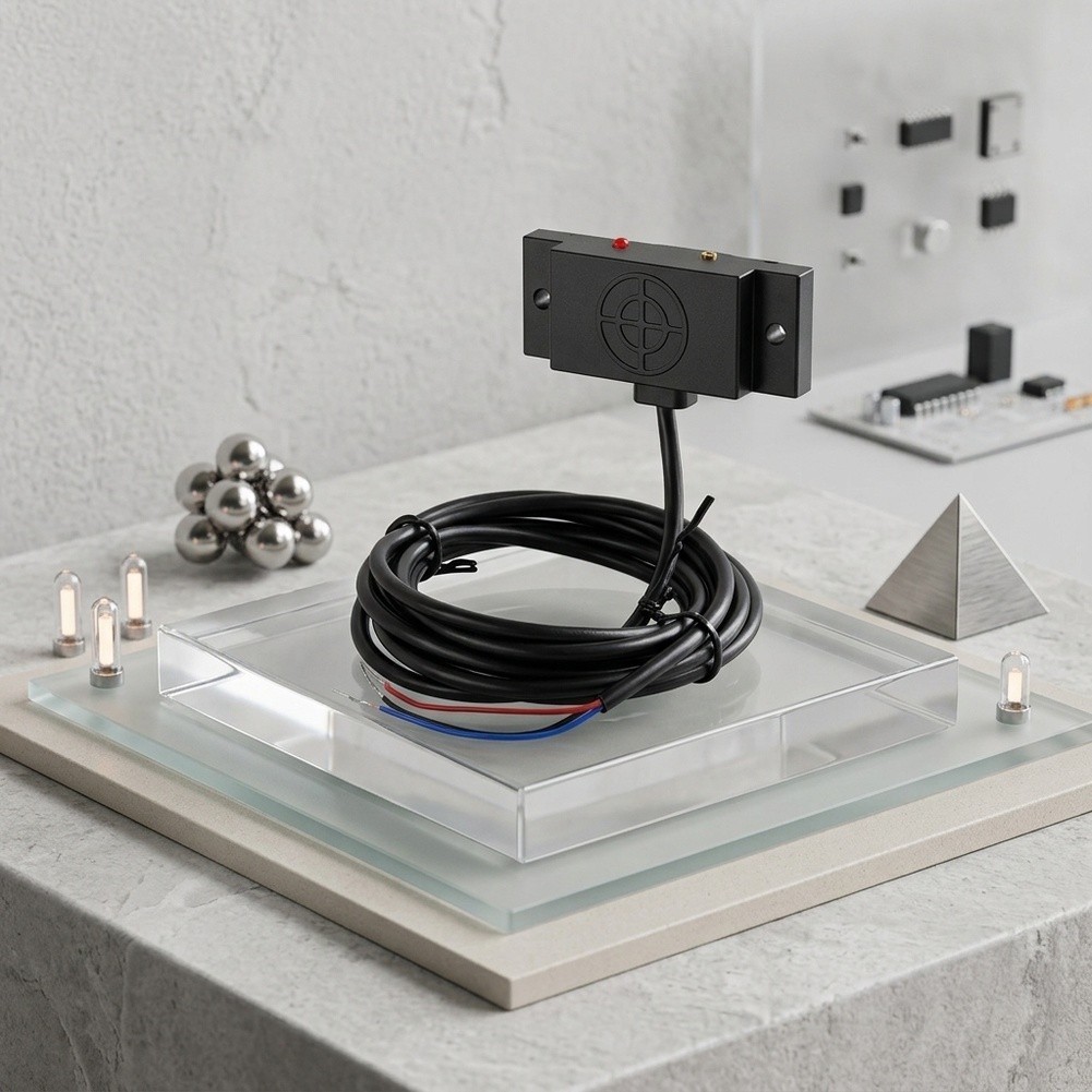 Adjustable NPN Capacitive Sensor for Non-Metallic Object Detection 0-8mm Range