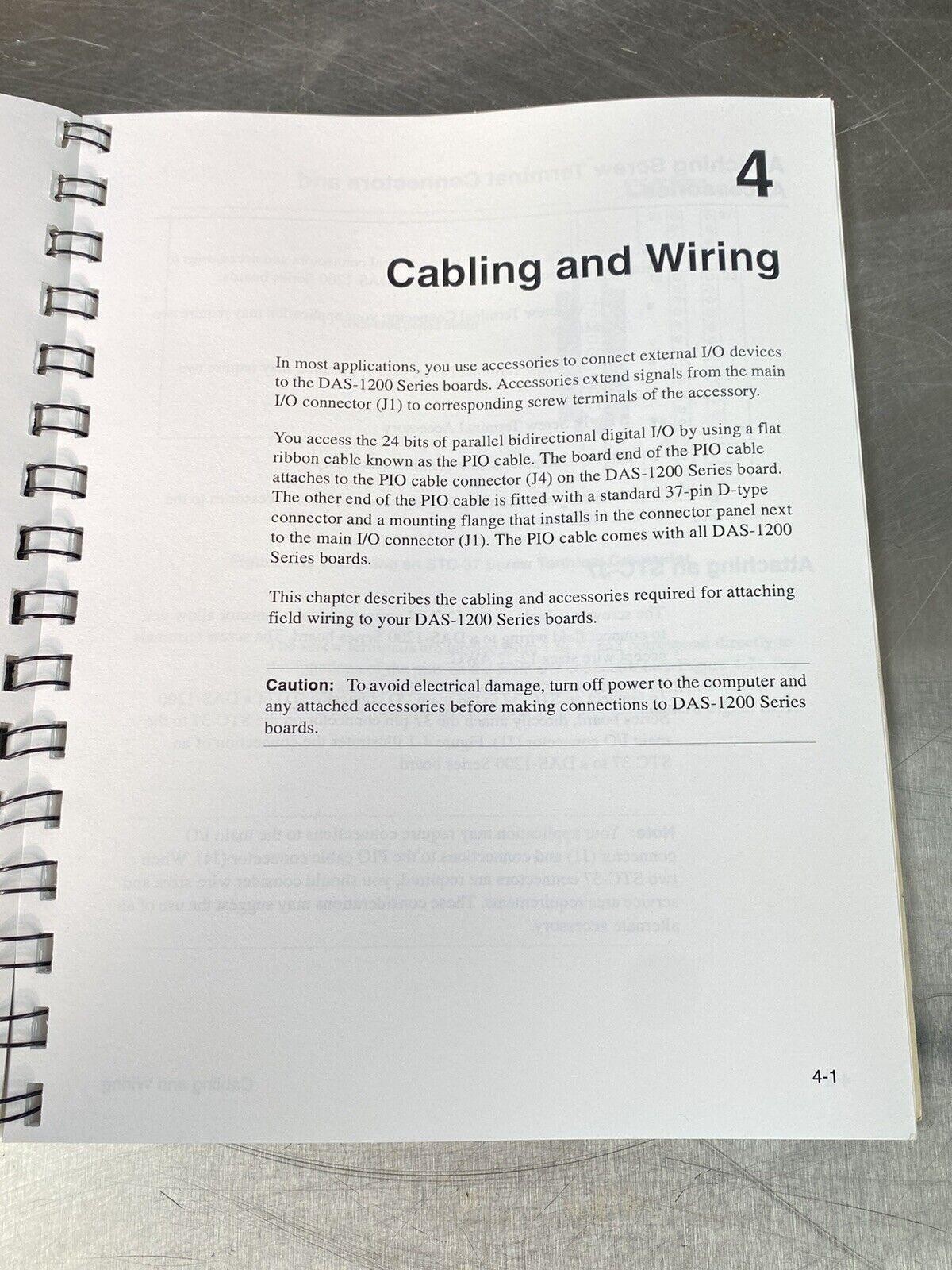 Omega DAS-1200 Series Data Acquisition Board - Users Manual / Instructions Book