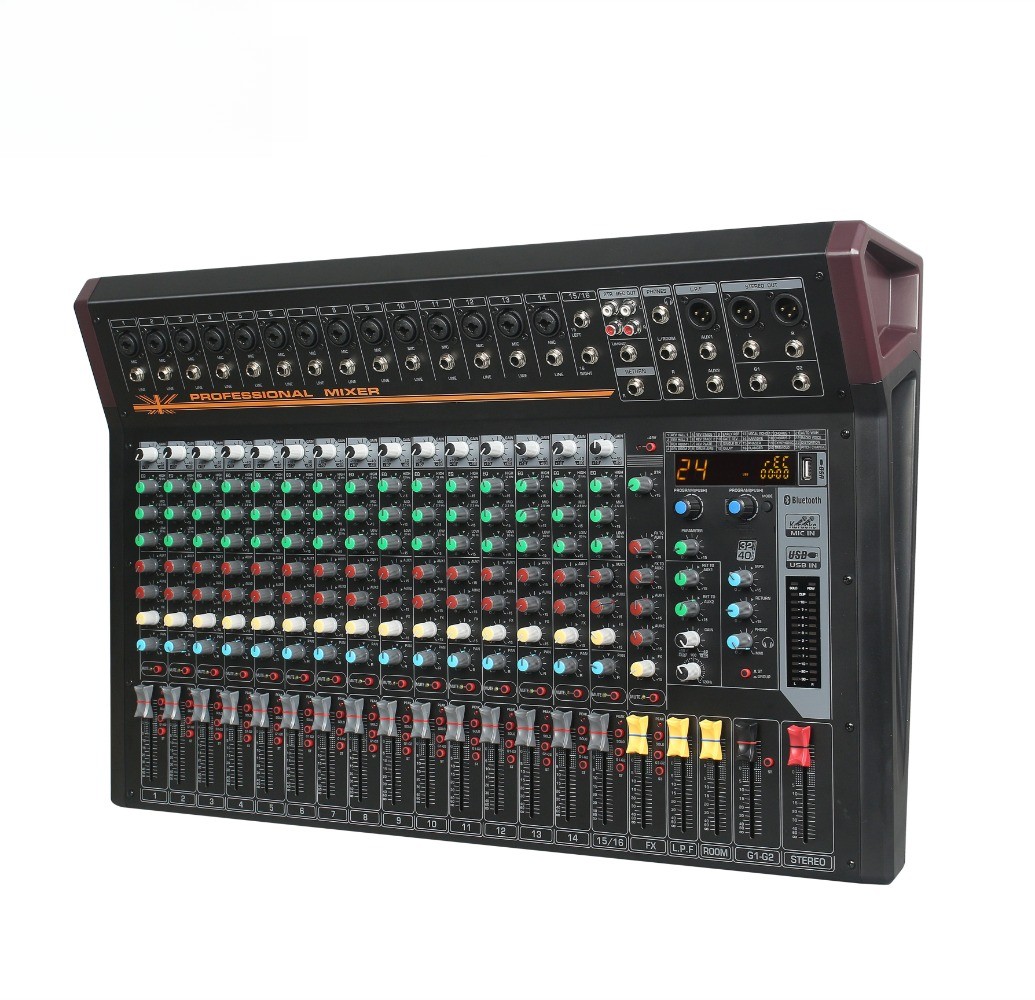 16-Channel Passive Digital Audio Mixer for Live Sound and Studio Applications