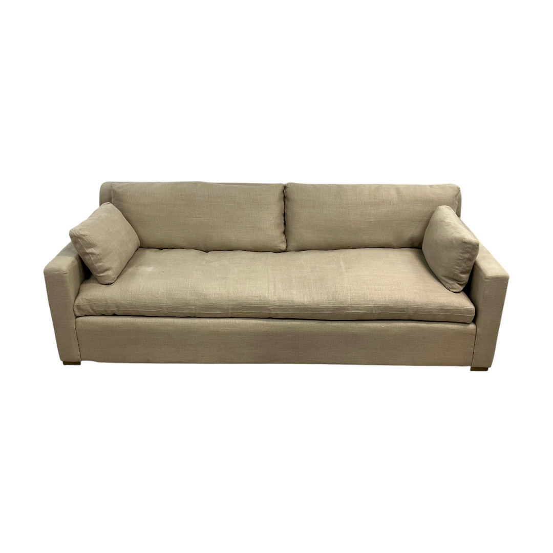 Restoration Hardware Belgian Track Arm Bench