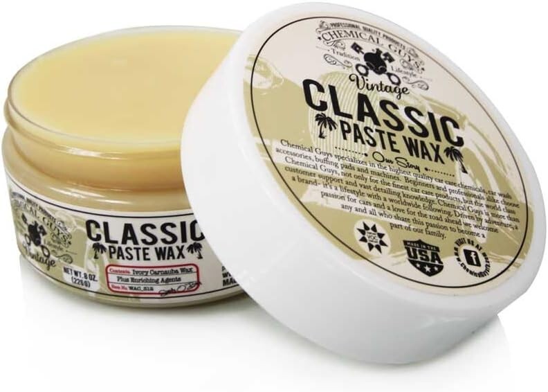 Chemical Guys WAC_312 Vintage Classic Paste Wax 5 oz Ivory Carnauba Wax