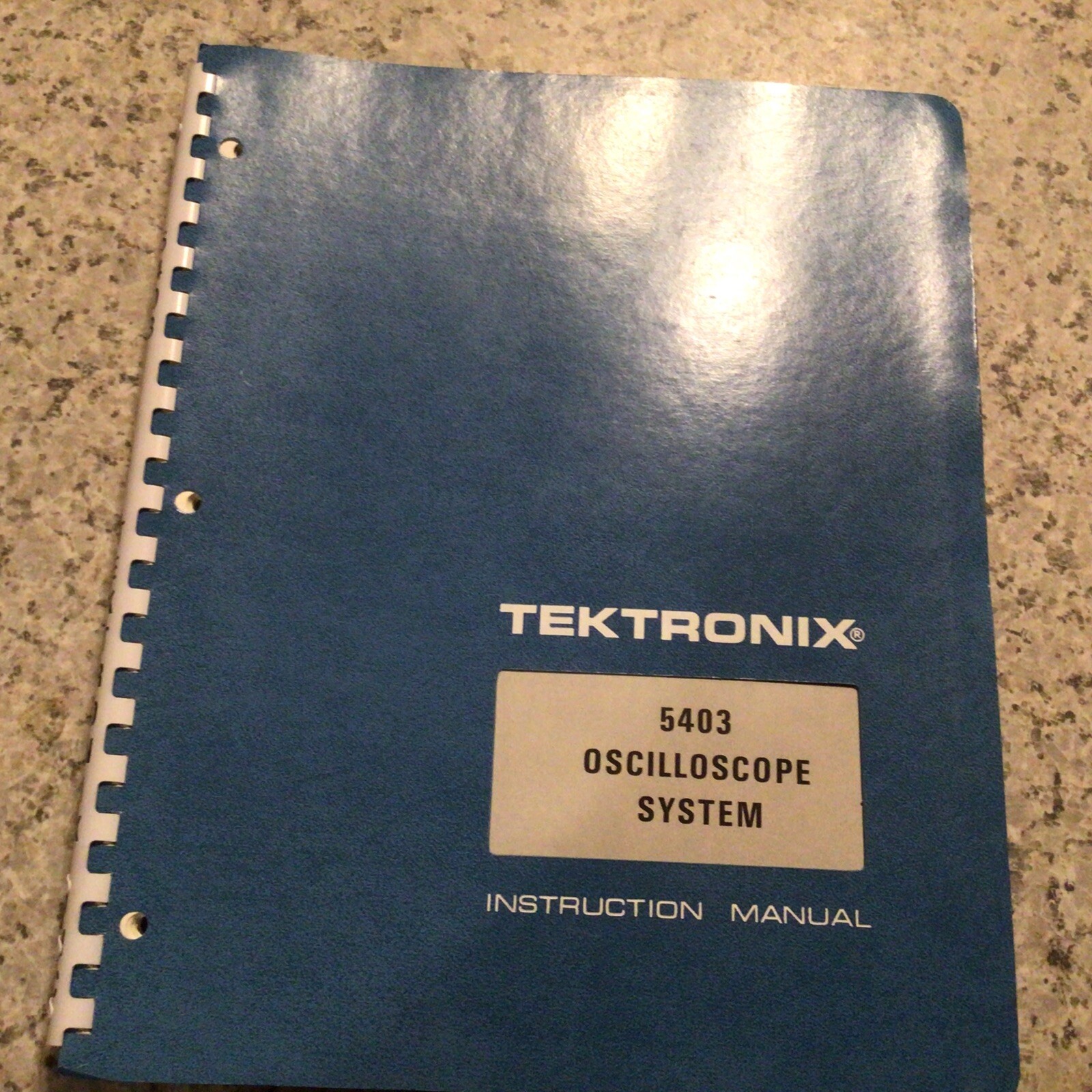 Tektronic 5403 Oscilloscope System Instruction Manual 1973, clean book
