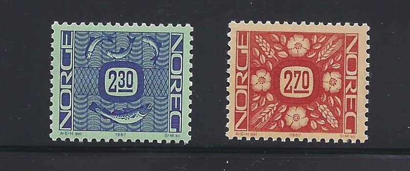 Norway 1987 NK 1011-12 SG 968,970 MNH Ornaments