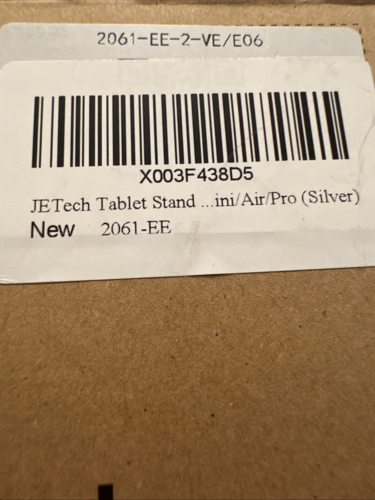 JETech Tablet Stand, Adjustable Portable Desktop Holder, Silver