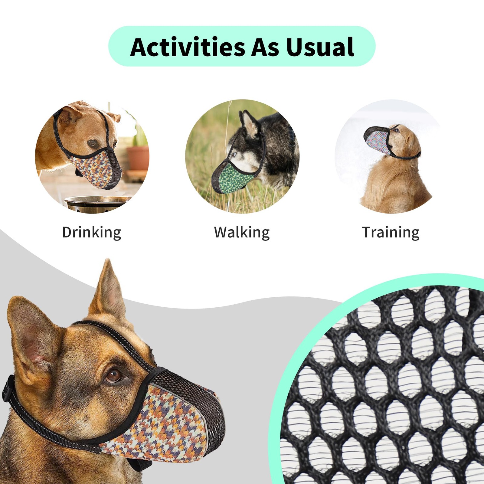 Dog Muzzle for Extra Small Dogs Anti & Prevent Biting Chewing Barking Soft Ai...