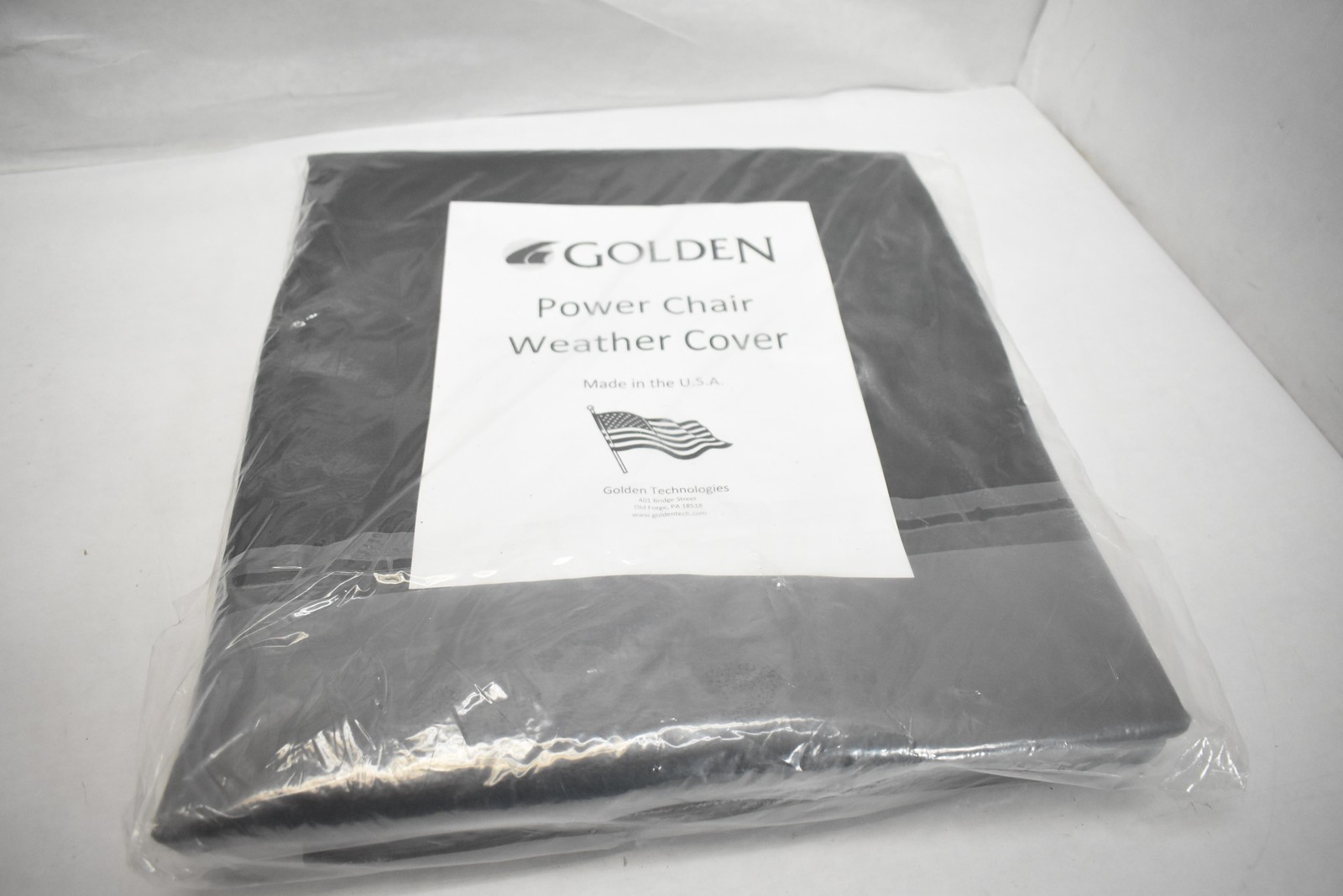 Golden Technologies Power Chair Weather Cover Black Made in U.S.A.