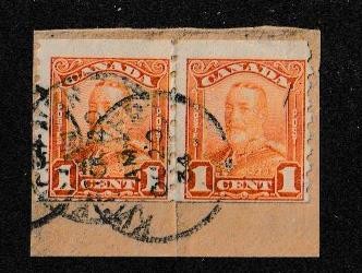 Dealer Close-out,  Canada #160 used fine pair, cat. $45