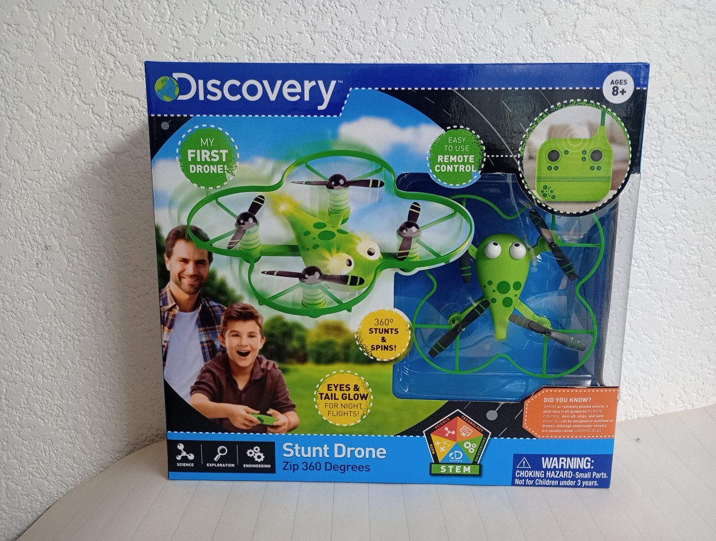 Discovery Channel Store Toys Stunt Drone - Zip 360 Degrees VG+/NM