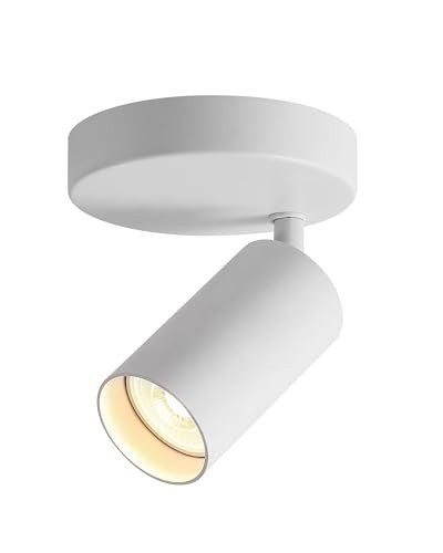 Ceiling Spotlight Indoor Adjustable 1-Light Track Lighting with Flexibly White