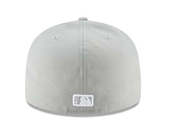 Genuine Los Angeles Dodgers New Era 59FIFTY Fitted Hat Gray White LA Logo Cap