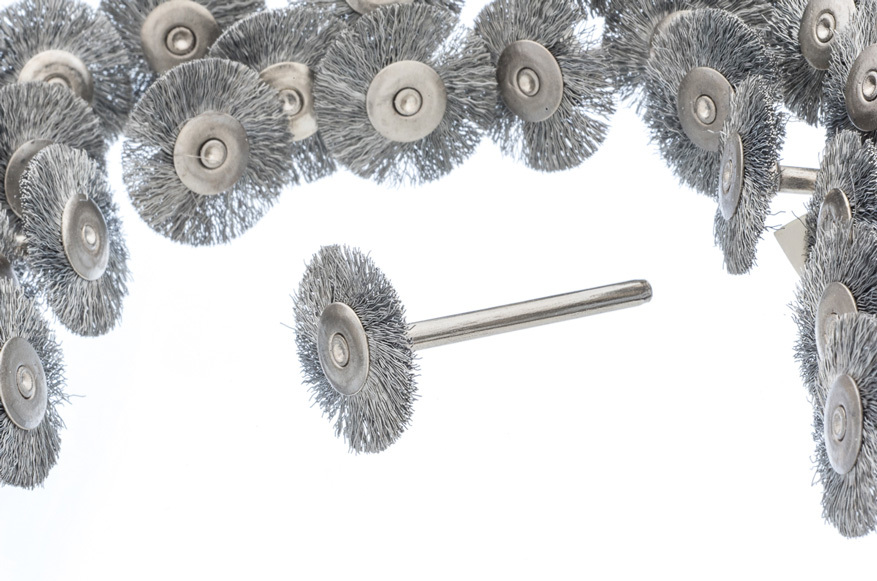 24pc 7/8" Stainless Steel Wire Wheel Brush Polishing Grinding Dremel Rotary Tool