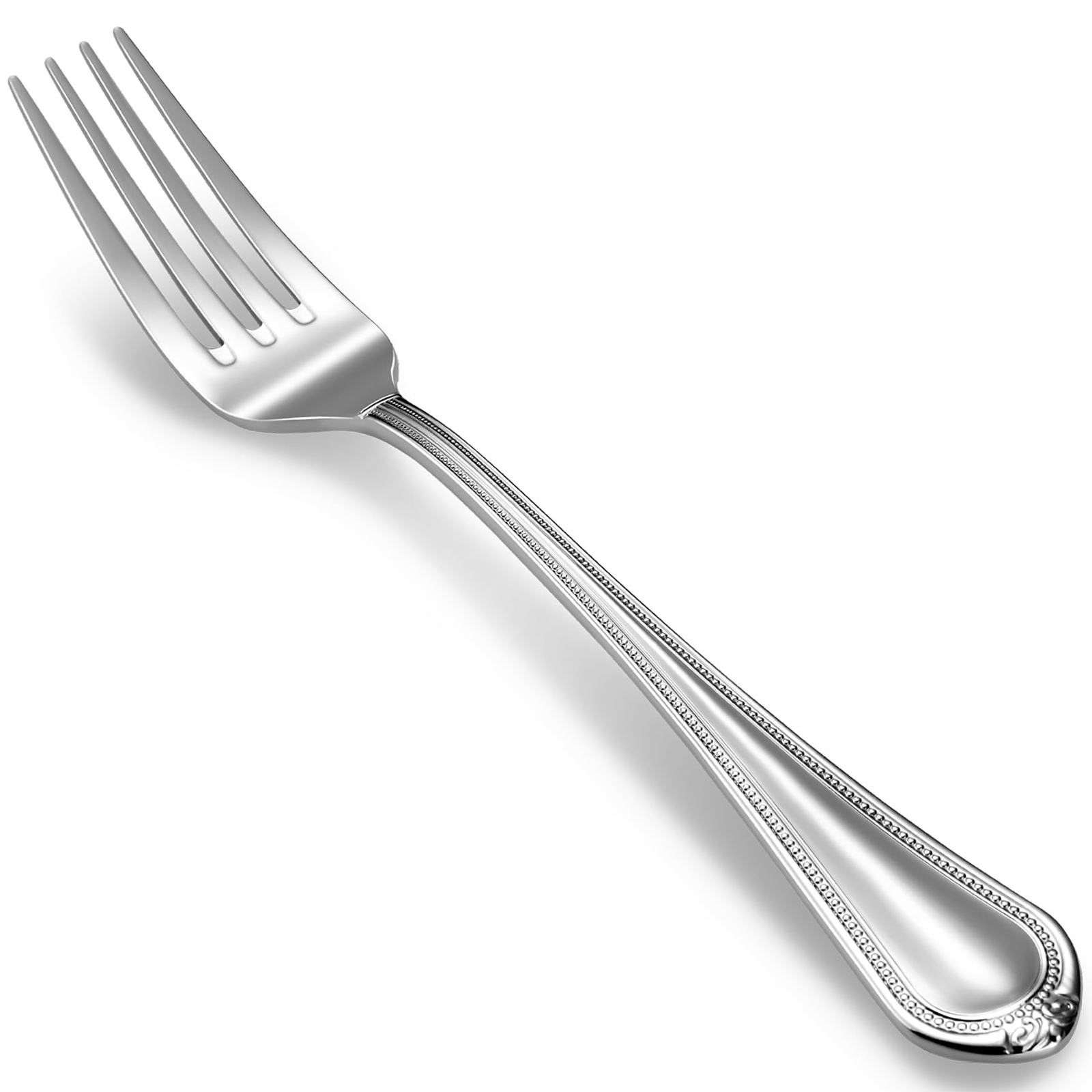 KEAWELL Pearl Edge 4-Piece Premium Fork Set, 18/10 Stainless Steel, Fine Silv...