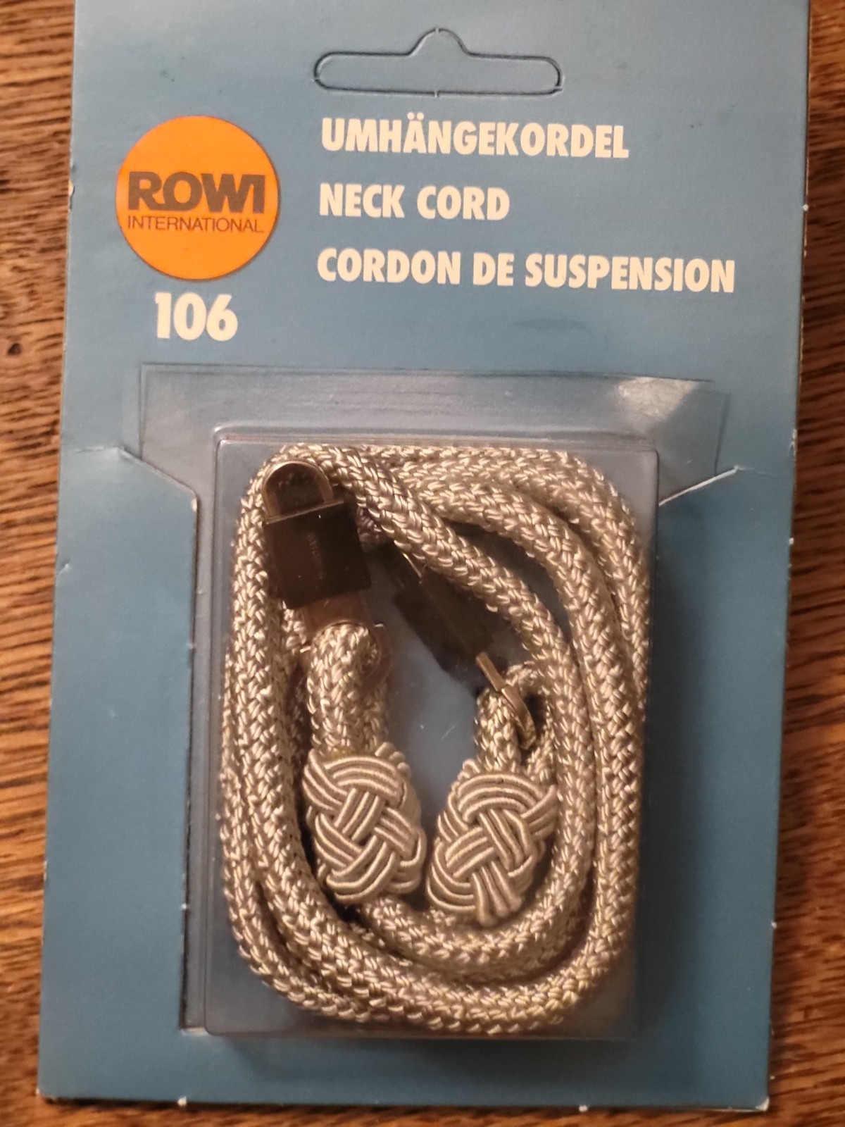 New  ROWI 31" Locking  Neck Cord Camera Strap MADE IN GERMANY