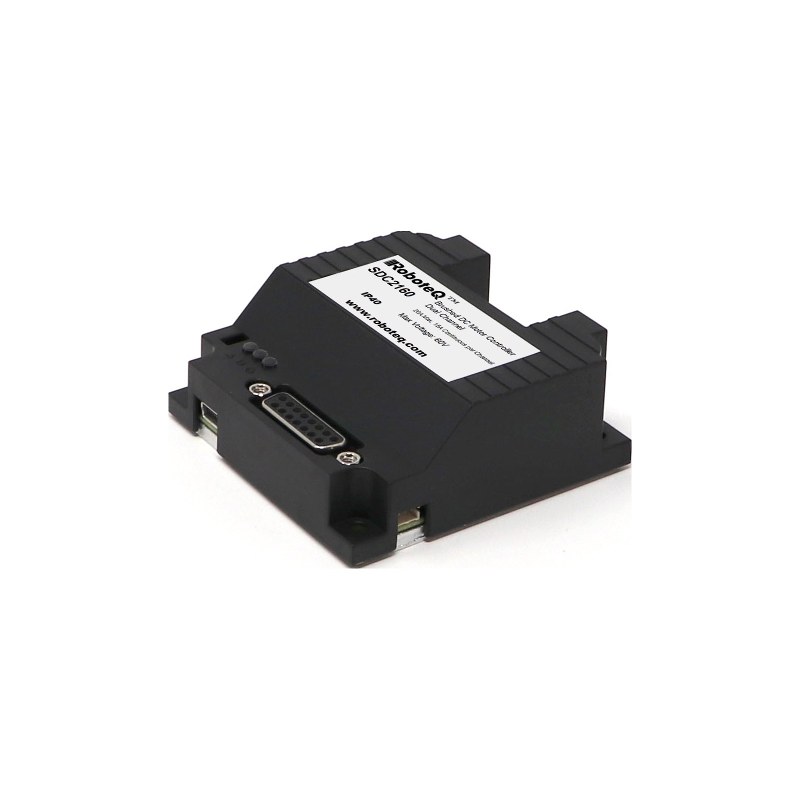 Roboteq Brushed DC Motor Controller, Model  SDC2160 RS232 USB