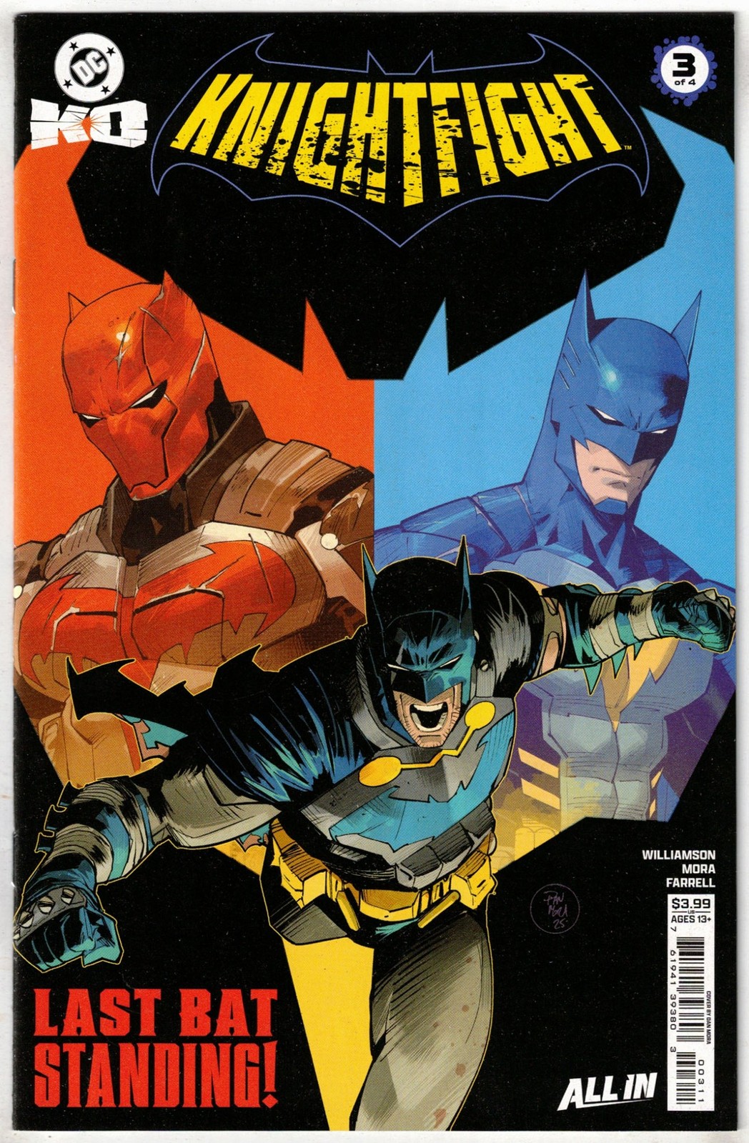 DC K.O. KNIGHTFIGHT #3-COVER A 1ST PRINT-1ST APP ALFRED WAYNE SON OF DAMIAN
