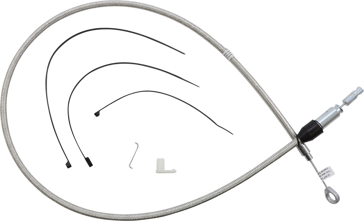 Magnum Polished Stainless Quick Connect Upper Clutch Cable #523416HE