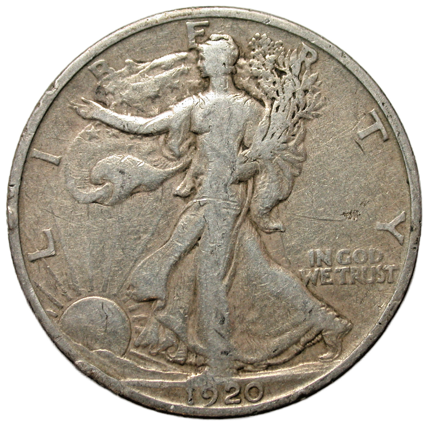 1920 D Walking Liberty Half Dollar