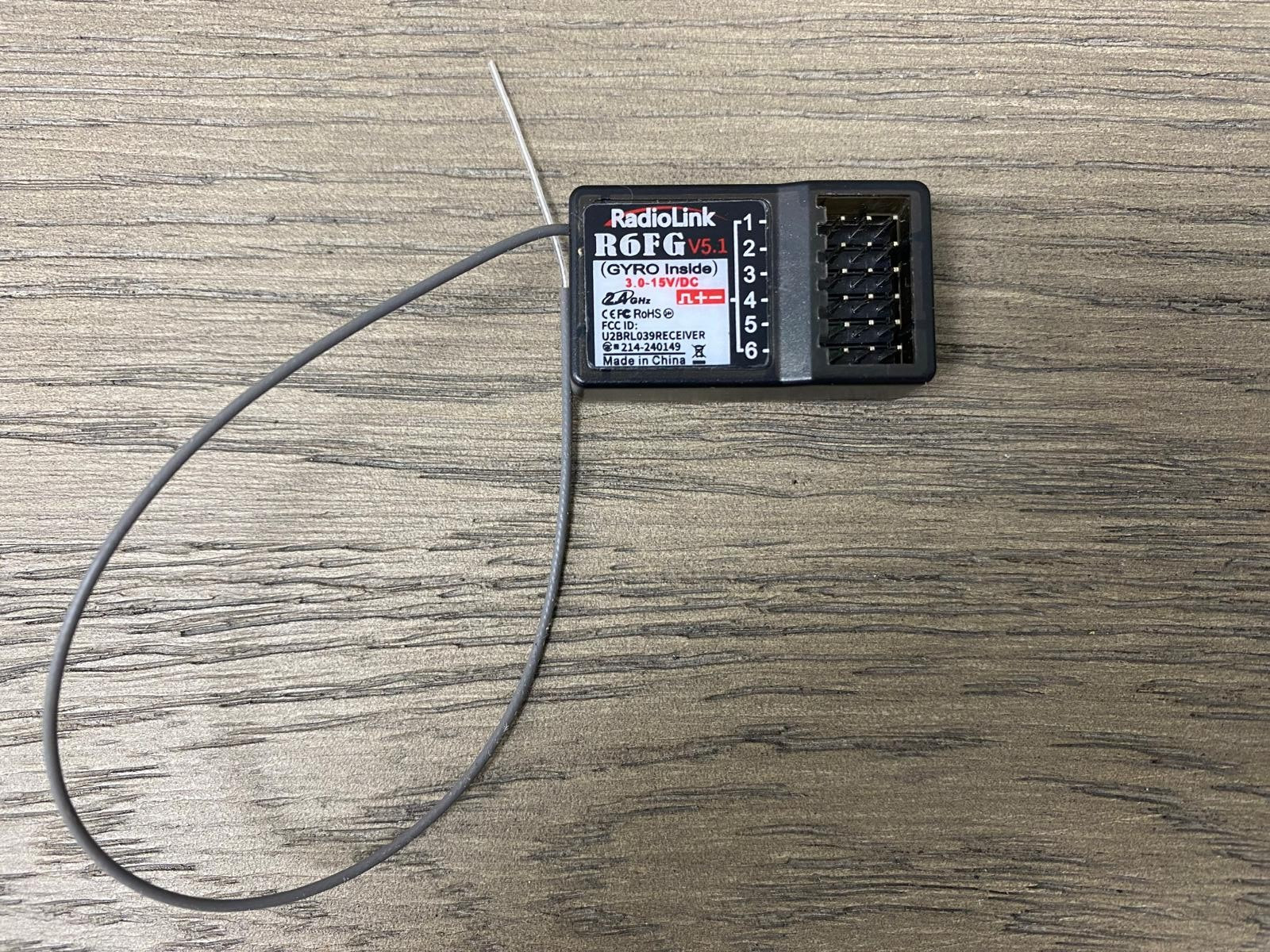 Radiolink [R6FG] V5 6CH 2.4GHz RC Receiver w/ Gyro Surface Long Range Control RX