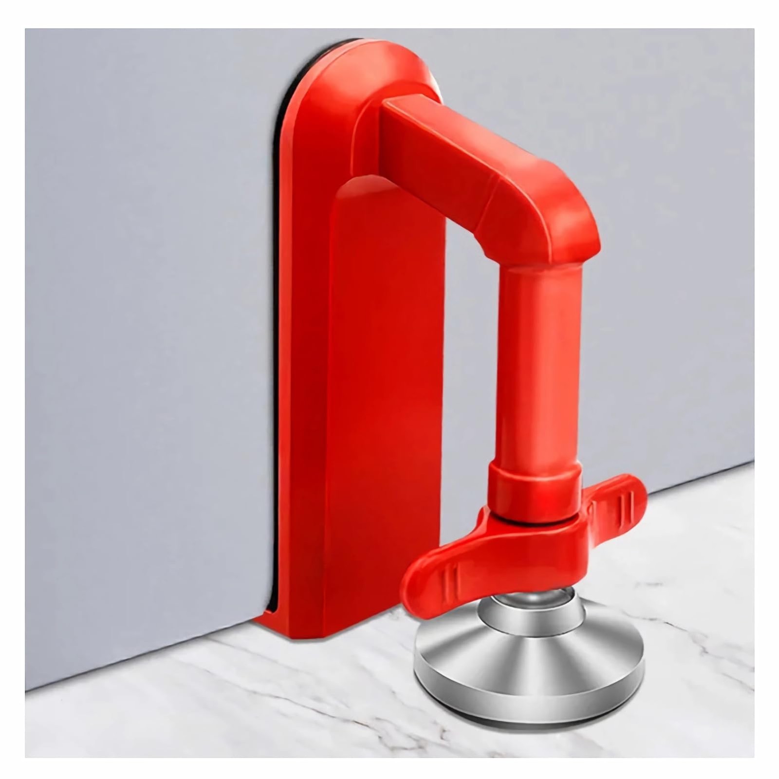Door Stoppers Security - Portable Lock for Travel Anti Theft Red