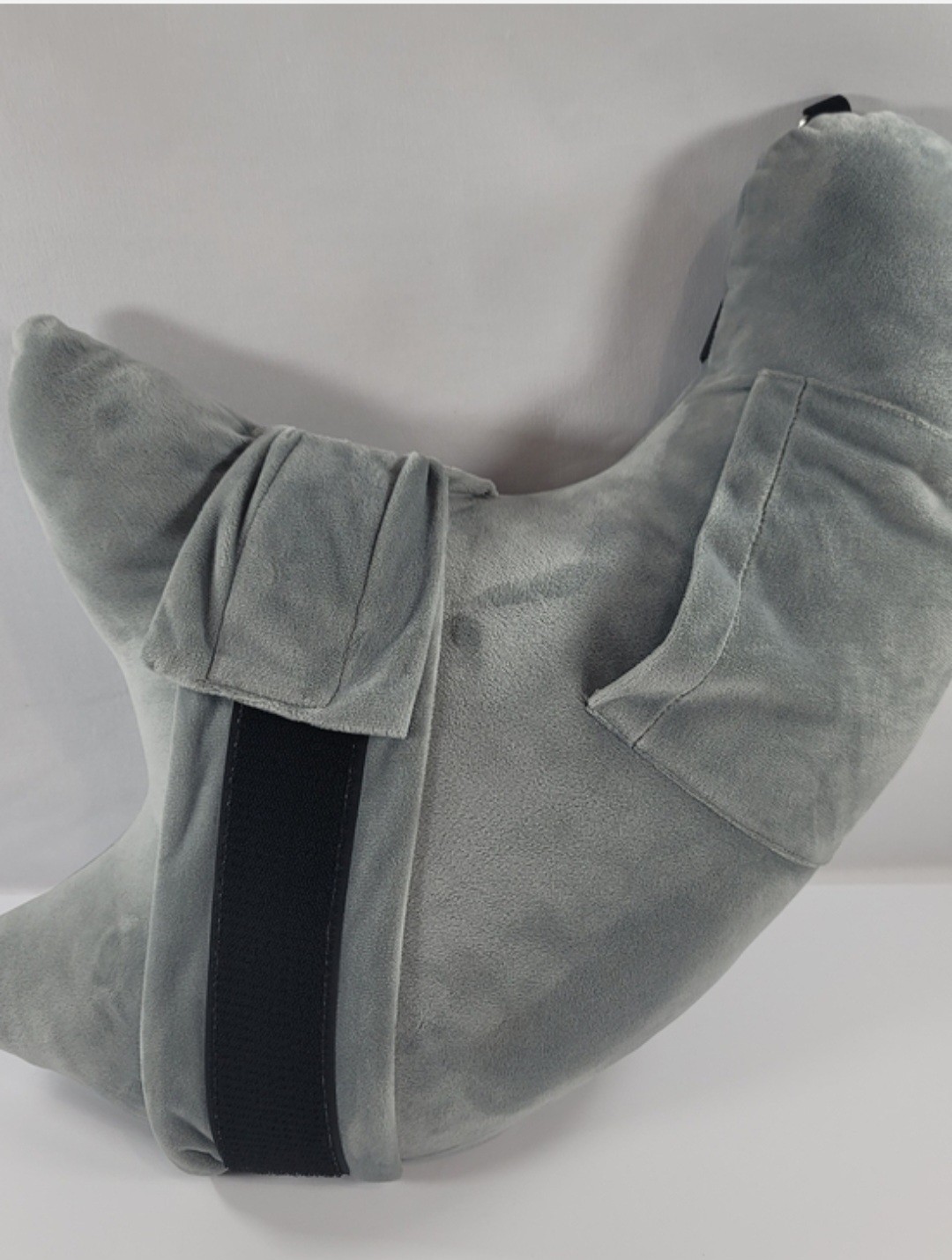 Plush Gray Shoulder Support Pillow Soft Cushion Rotator Cuff Frozen Shoulder