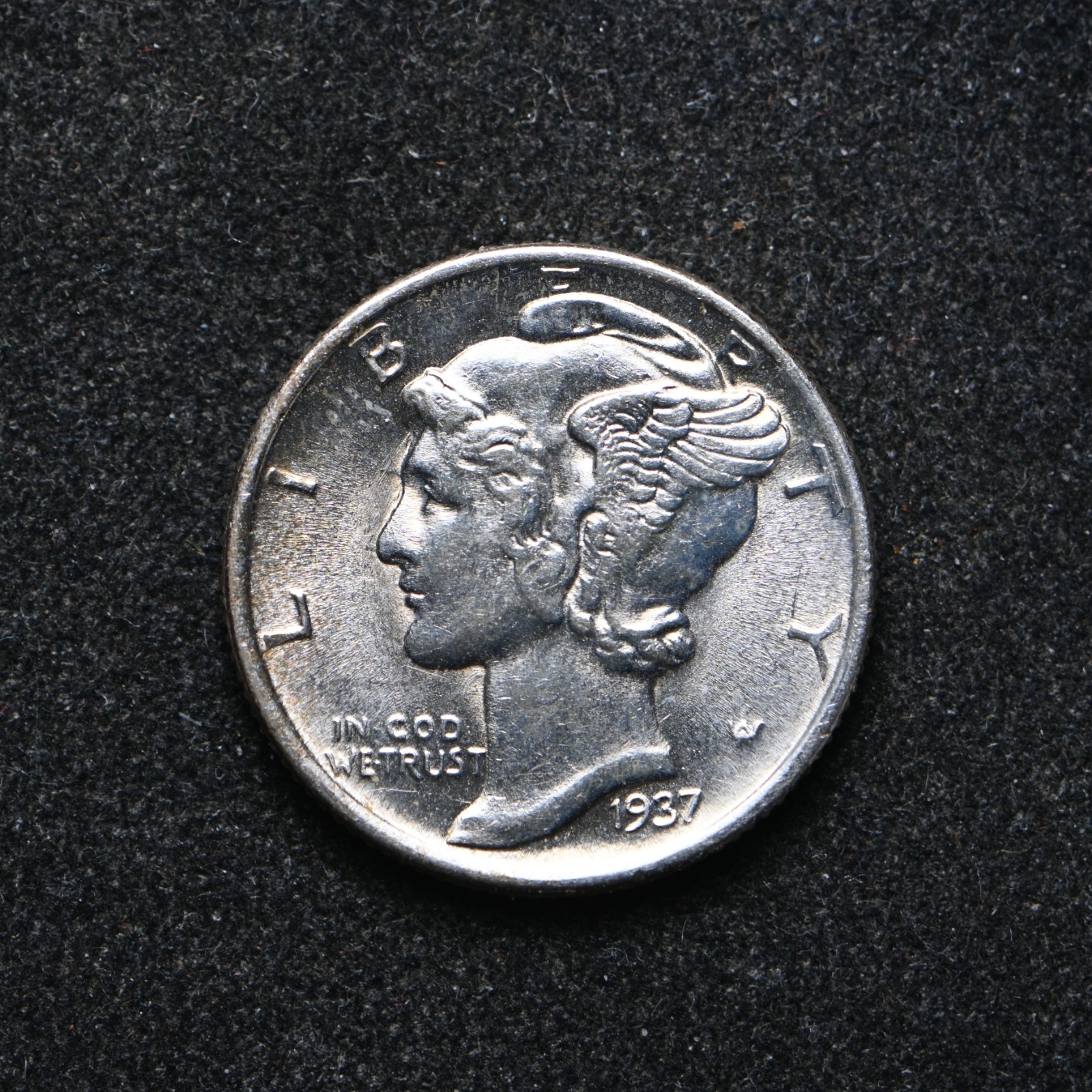 1937 Mercury Silver Dime BU++ (bb19322)