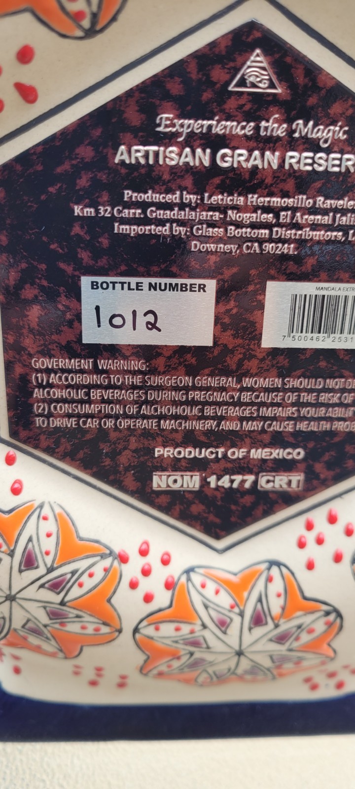 Tequila Mandala Limited Edition Bottle Repurposed Into a Bong