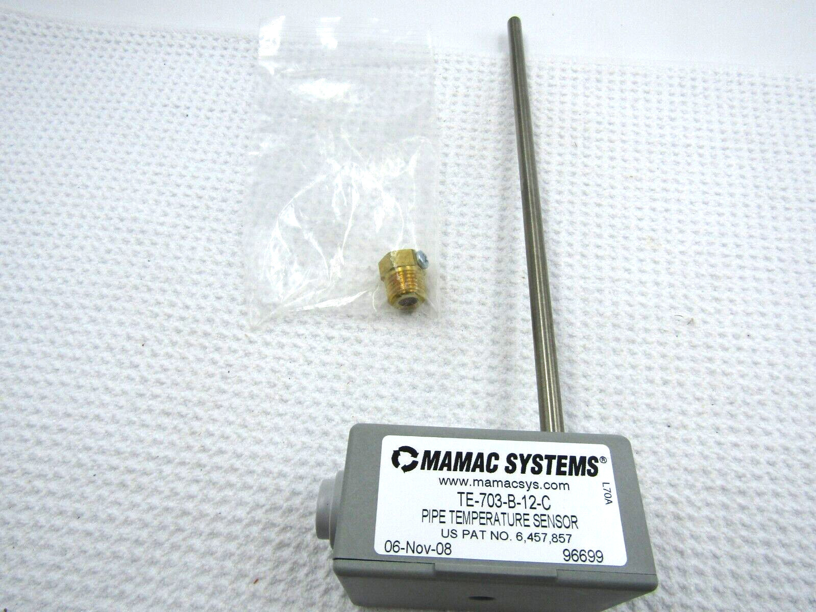 MAMAC SYSTEMS PIPE TEMPERATURE SENSOR TE-703-C-12-C