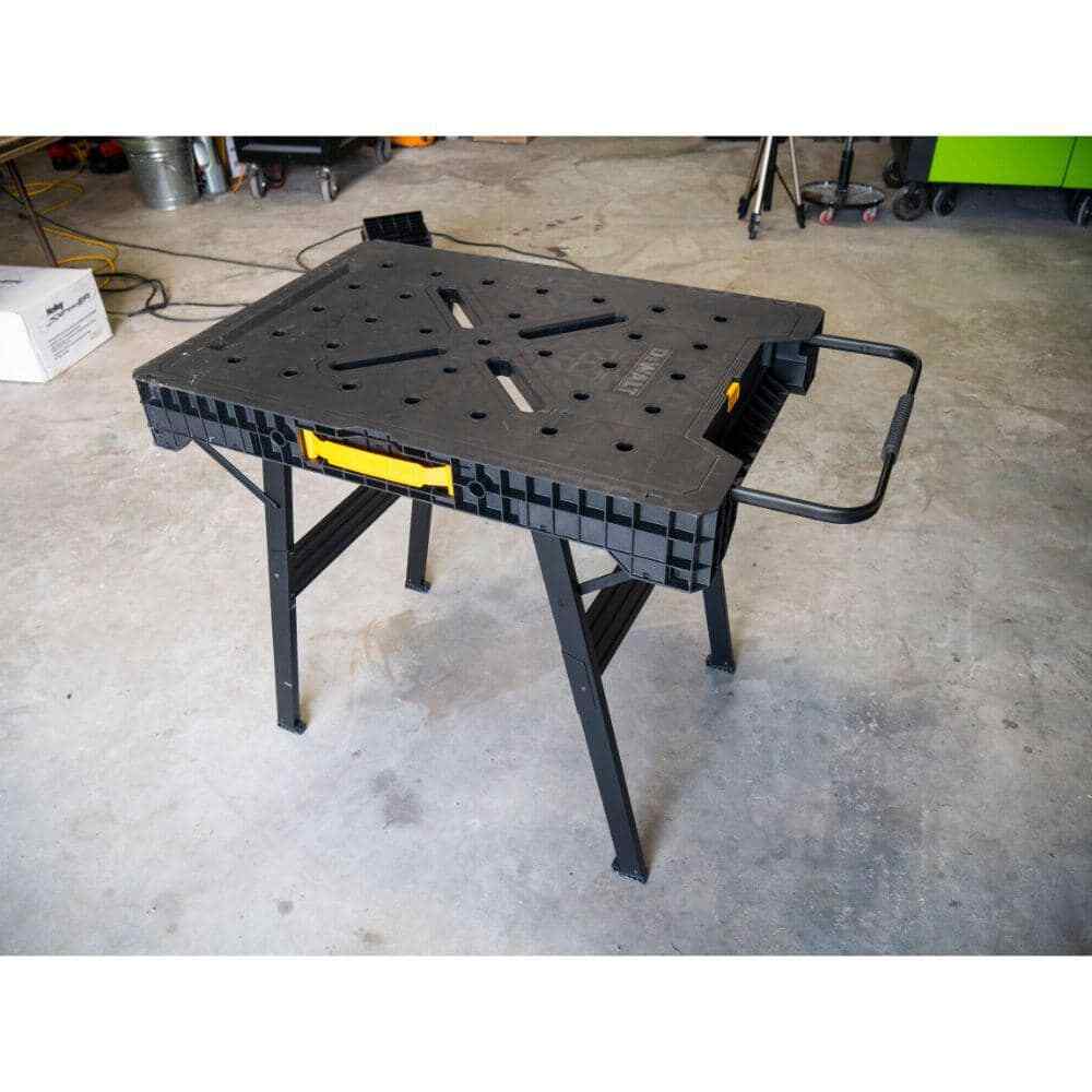 33" Folding Portable Workbench Sawhorse and12" Medium Trigger Bar Clamp (2 Pack)