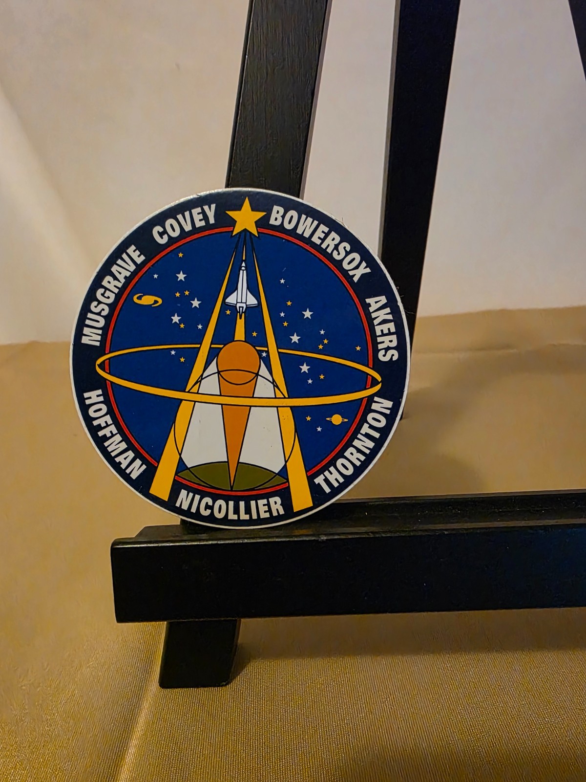 NASA SPACE SHUTTLE STS-61 Crew Patch Sticker - 3 1/2 inches