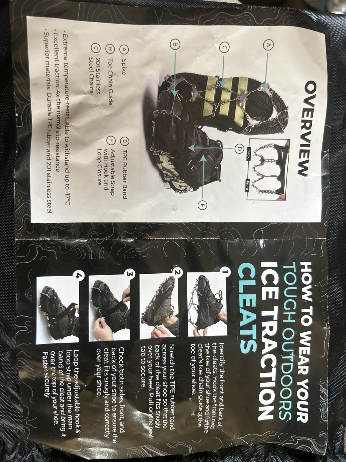 Tough Outdoors Ice Traction Cleats